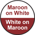 maroon white