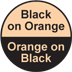 orange black